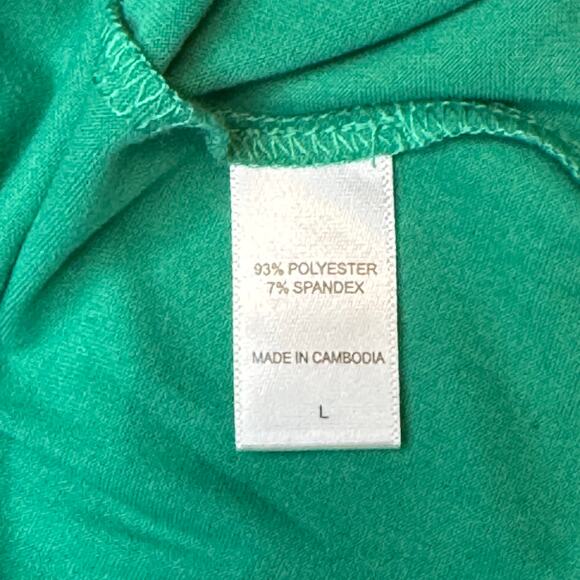 Cuddl Duds Women's Size L Knit Top Green Blue Short Sleeve Super Soft - Picture 6 of 8